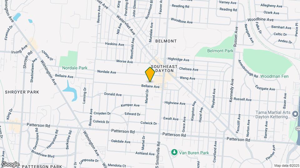 1007 Bellaire Ave Map and Location Details