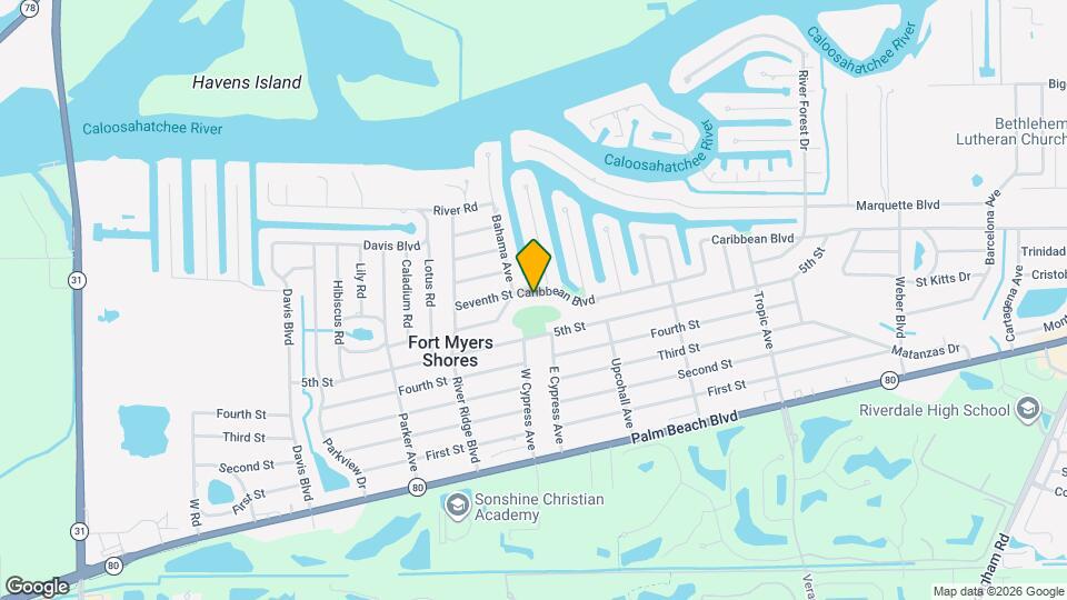 13115 Caribbean Blvd Map and Location Details