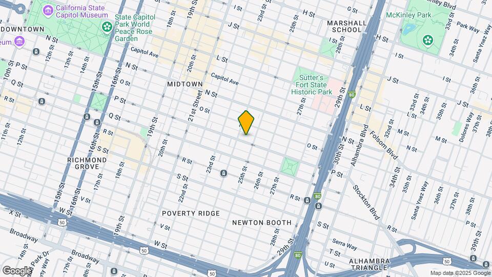 2415 P St Mapa y Detalles de la Ubicación