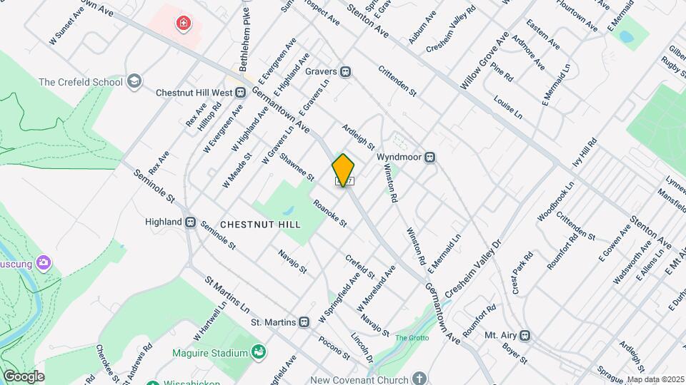 12 W Abington Ave, Unit 1 Map and Location Details