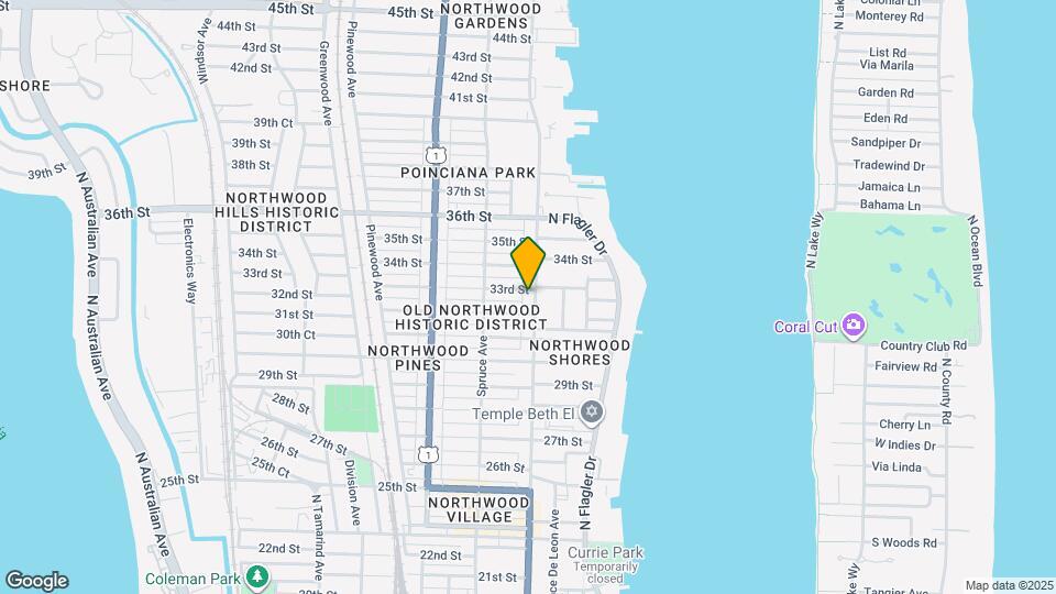 400 33rd St Map and Location Details