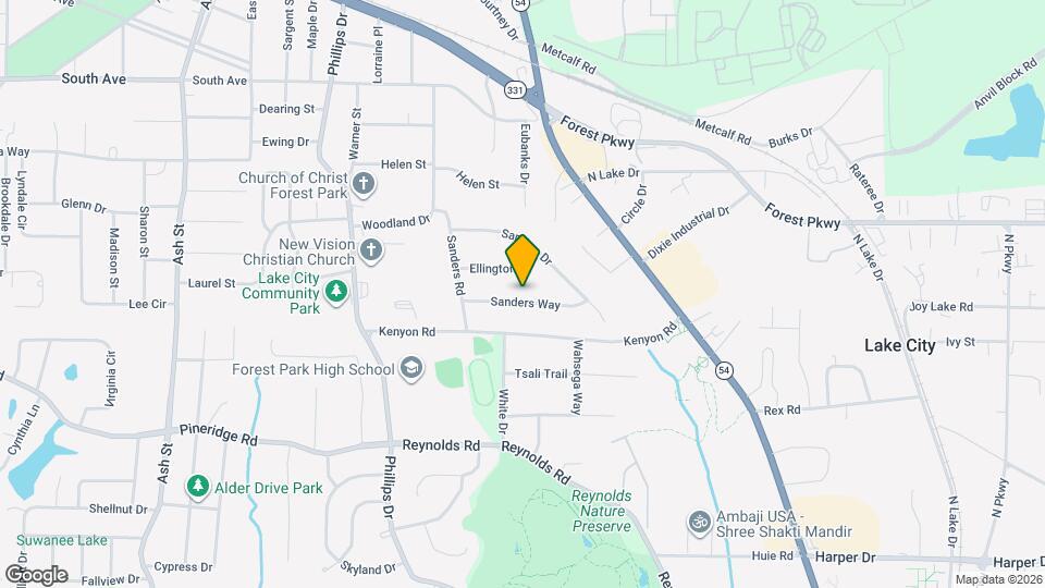 1216 Sanders Way Map and Location Details