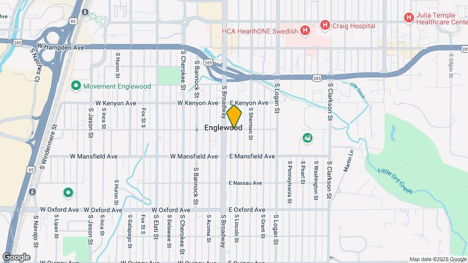 3801 S Lincoln St Map and Location Details