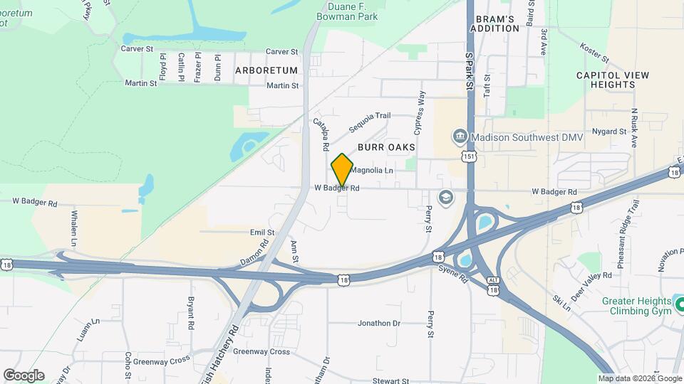 Badger Apartments Map and Location Details