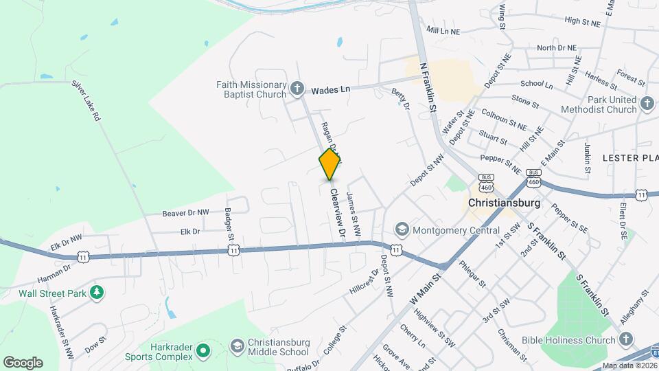 195 Clearview Dr Map and Location Details