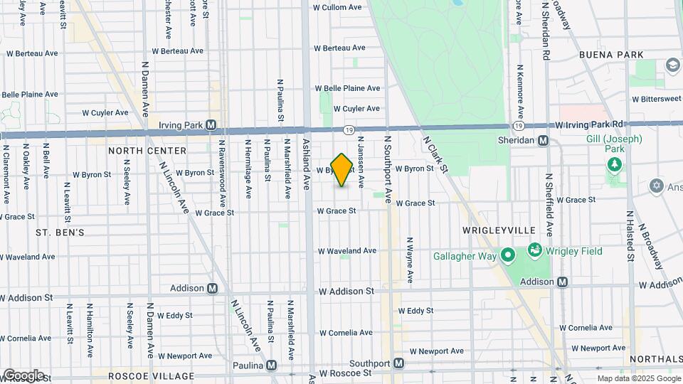 3829 N Greenview Ave Map and Location Details