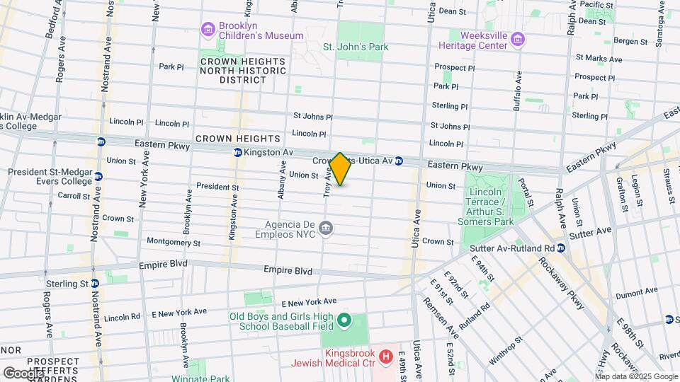 1575 President St Map and Location Details