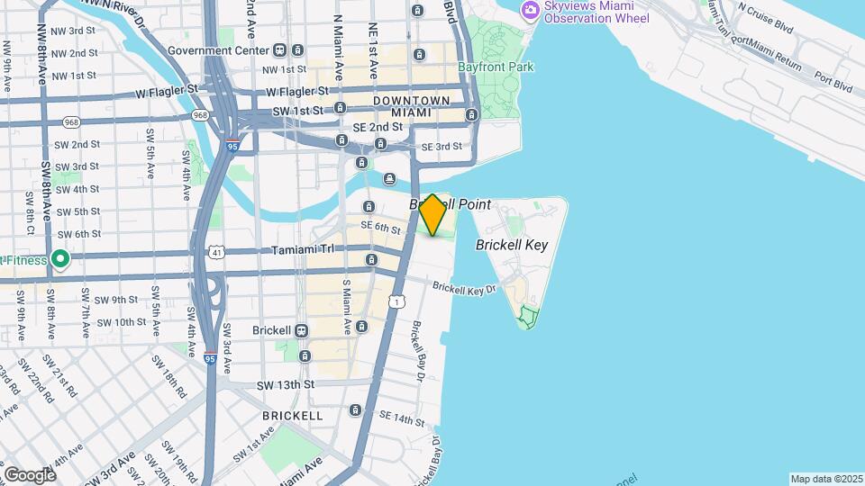 631 Brickell Ave Map and Location Details