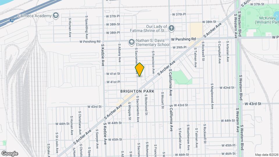 4119 S Sacramento Ave, Unit 1 Mapa y Detalles de la Ubicación