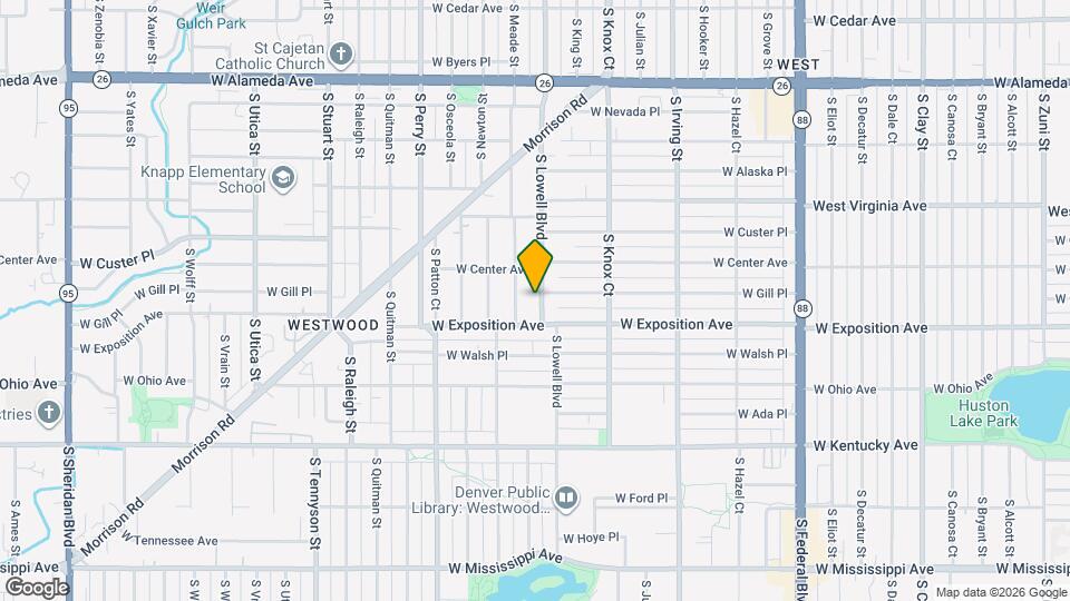 665 S Lowell Blvd, Unit Unit A Map and Location Details