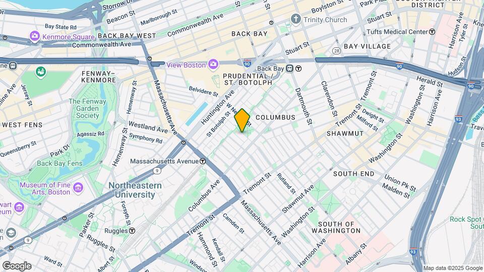70 W Rutland Sq, Unit 2 Map and Location Details