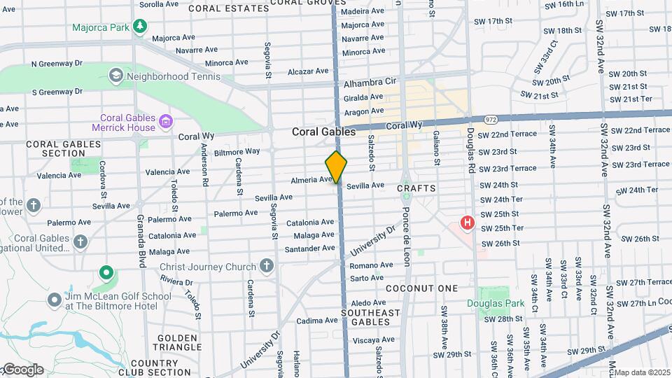 2720 S Le Jeune Rd Map and Location Details
