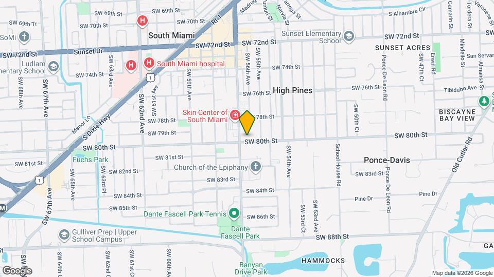 5605 SW 80th St Map and Location Details