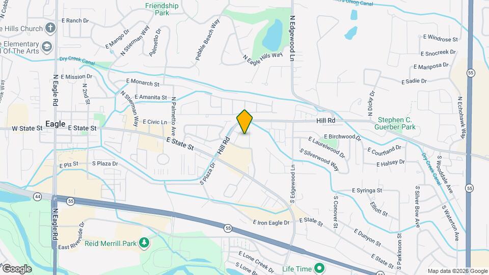 1262 E Winding Creek Dr Map and Location Details