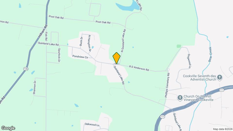 1750 Quinland Lake Rd, Unit A Mapa y Detalles de la Ubicación