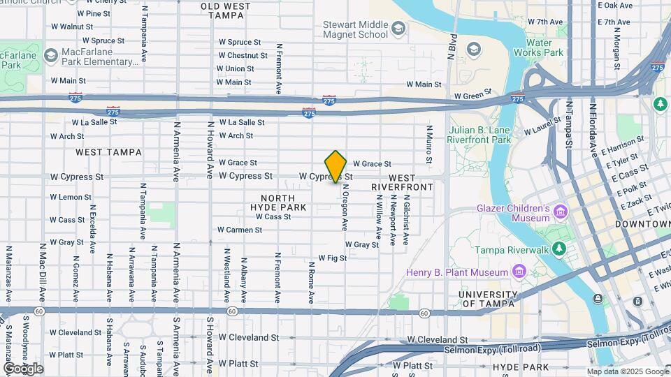 838 N Oregon Ave Map and Location Details
