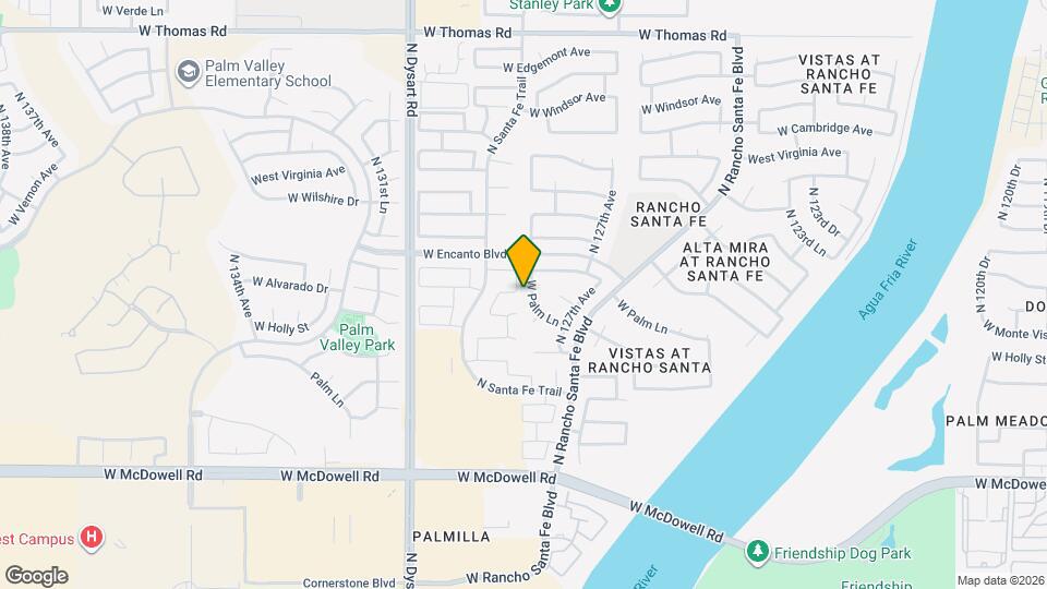 12763 W Palm Ln Map and Location Details