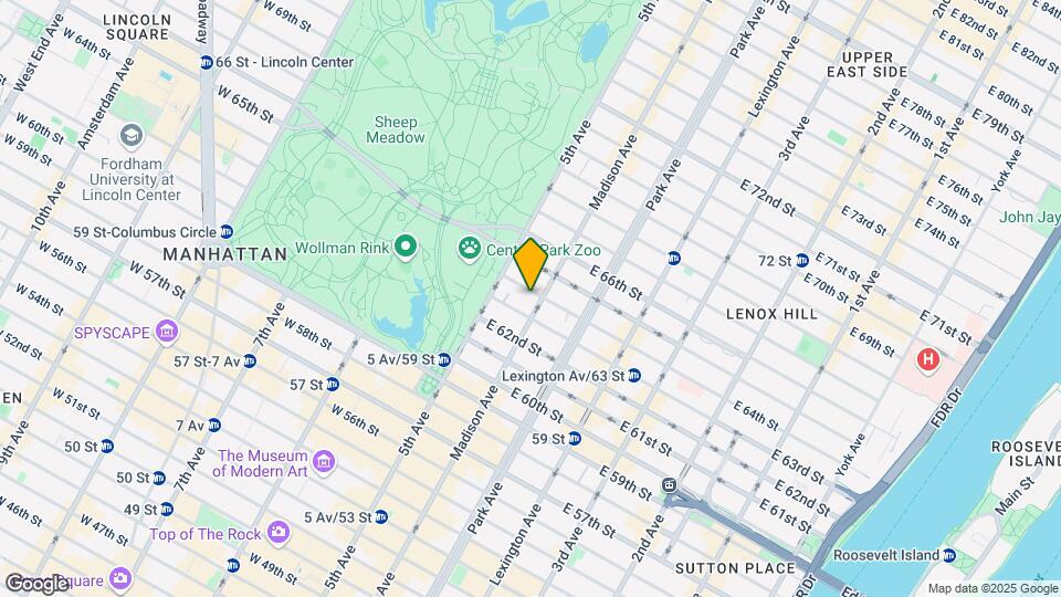 24 E 64th St Mapa y Detalles de la Ubicación
