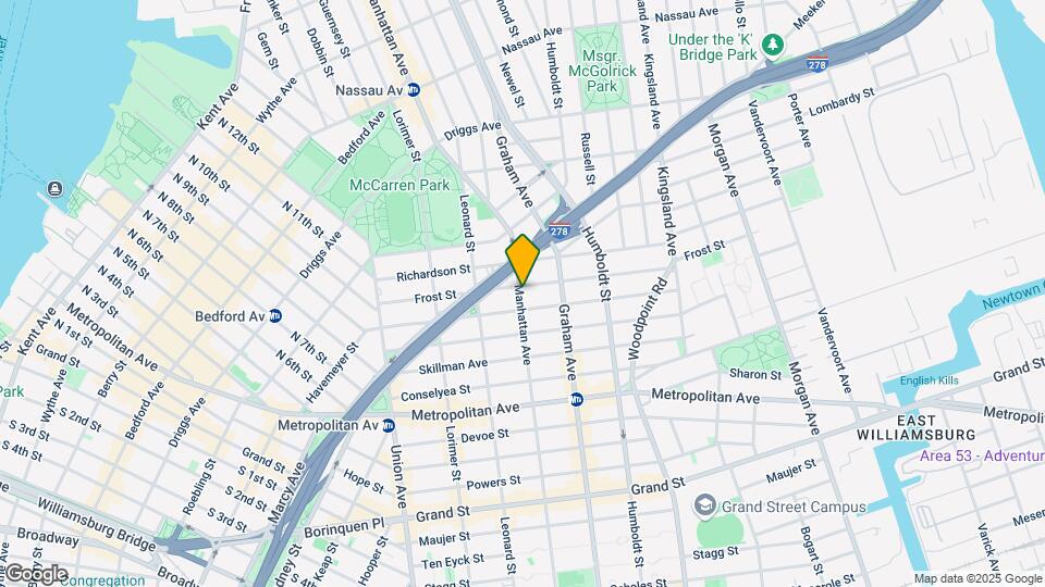 394 Manhattan Ave Map and Location Details