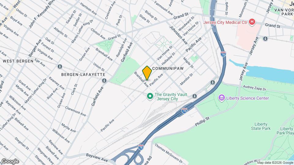 340 Bramhall Ave Map and Location Details