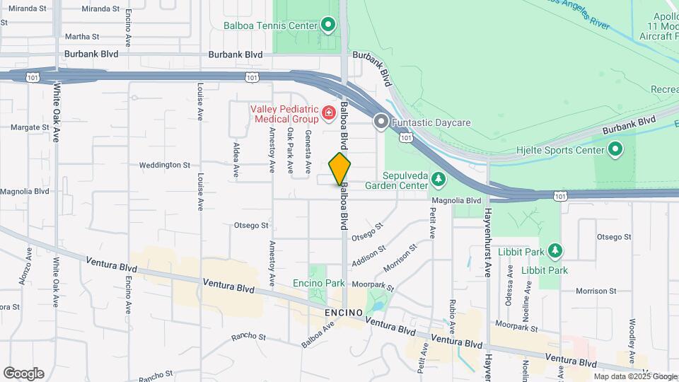 5215 Balboa Blvd Map and Location Details