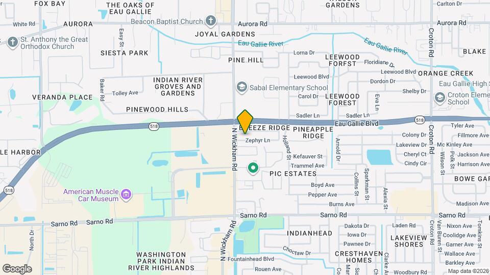 2910 Zephyr Ln Map and Location Details