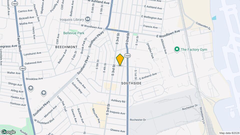 208 W Tenny Ave Map and Location Details