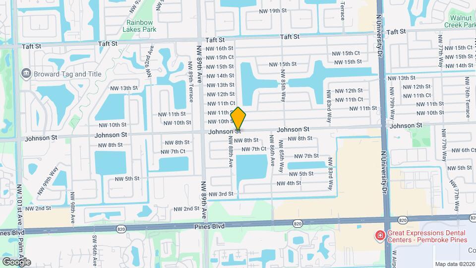 8760 Johnson St Map and Location Details