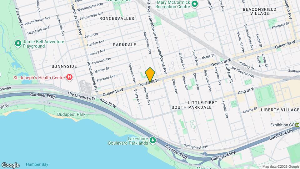 1473-1475 Queen St W Map and Location Details