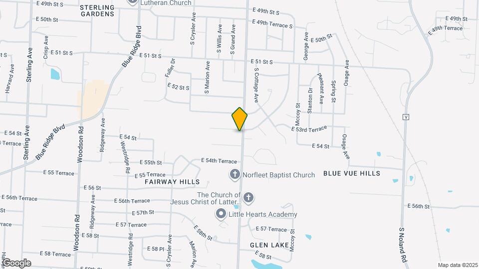 12509 E 53rd Terrace Map and Location Details