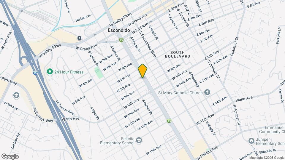 719 S Pine St, Unit 719 Map and Location Details