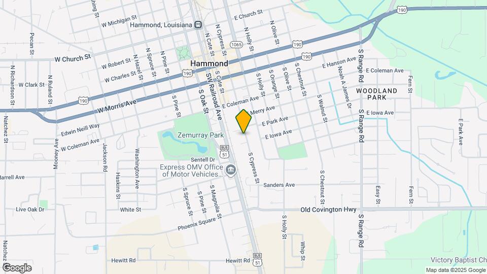 608 S Cypress St Map and Location Details