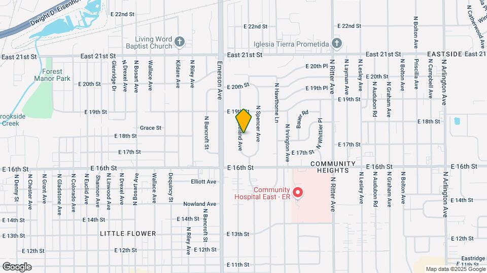 1719 N Leland Ave Map and Location Details