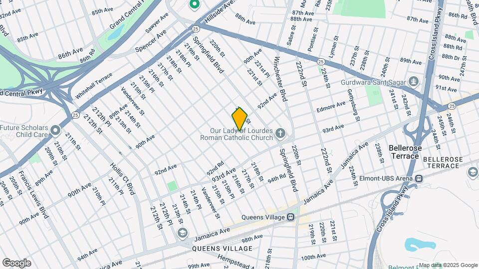 92-16 218th Pl Map and Location Details