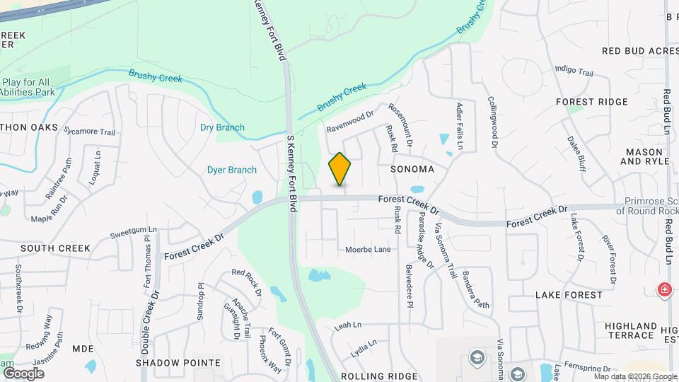 2505 Rusk Ct Map and Location Details