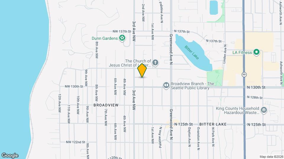 13029 2nd Ave NW Map and Location Details