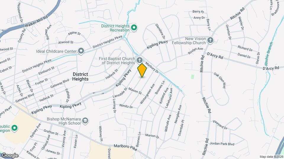 2308 Senator Ave Map and Location Details