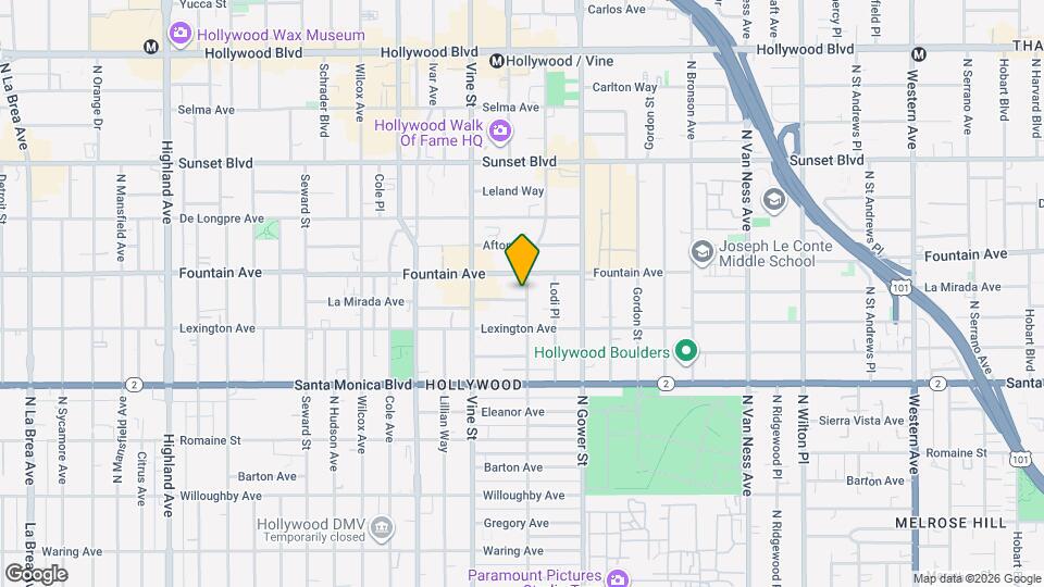 6201 La Mirada Ave Map and Location Details