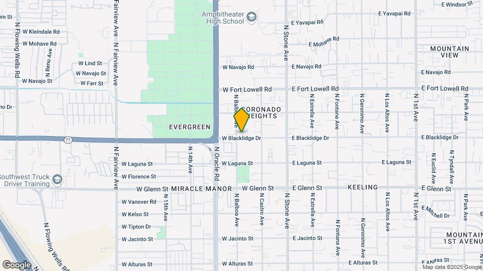 260-266 W Blacklidge Dr Map and Location Details