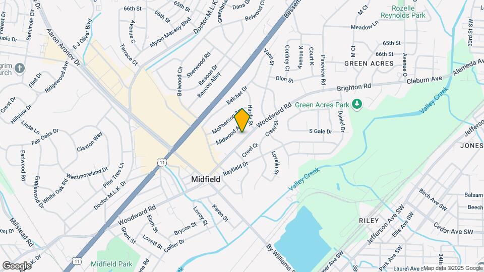 1356 Woodward Rd Map and Location Details