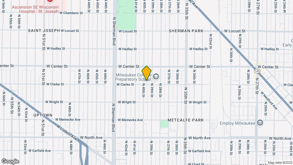 2608 N 40th St Map and Location Details