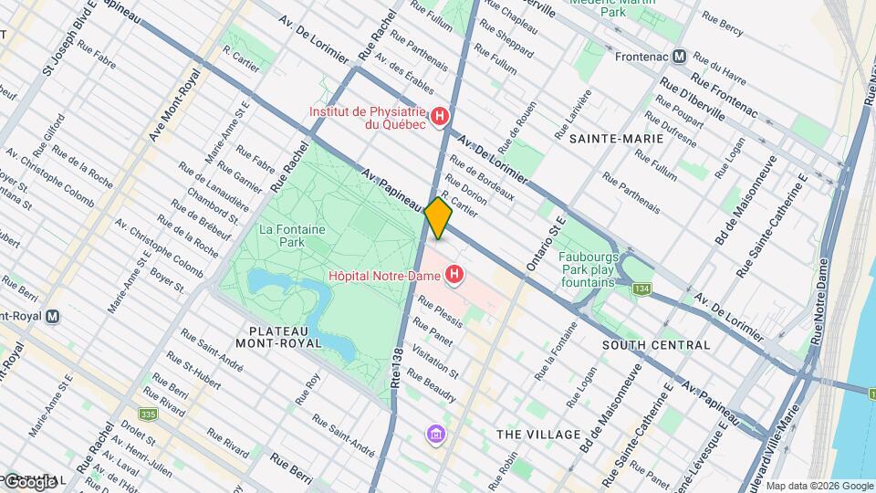 2281-2287 De Champlain Map and Location Details