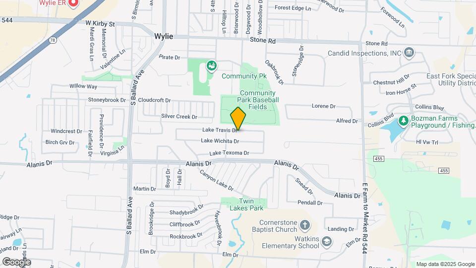 308 Lake Travis Dr Map and Location Details