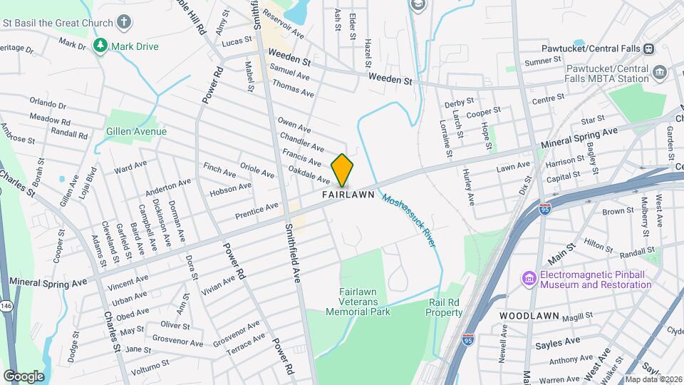 665 Mineral Spring Ave, Unit A Map and Location Details