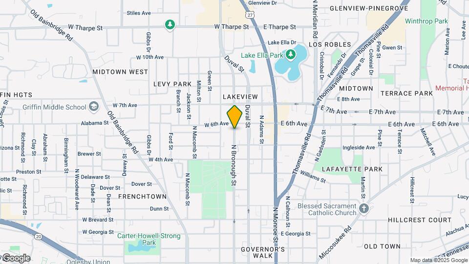1243 N Bronough St Map and Location Details
