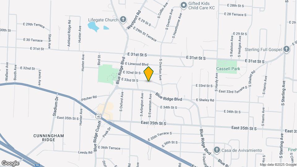 9611 E 33rd St S Map and Location Details