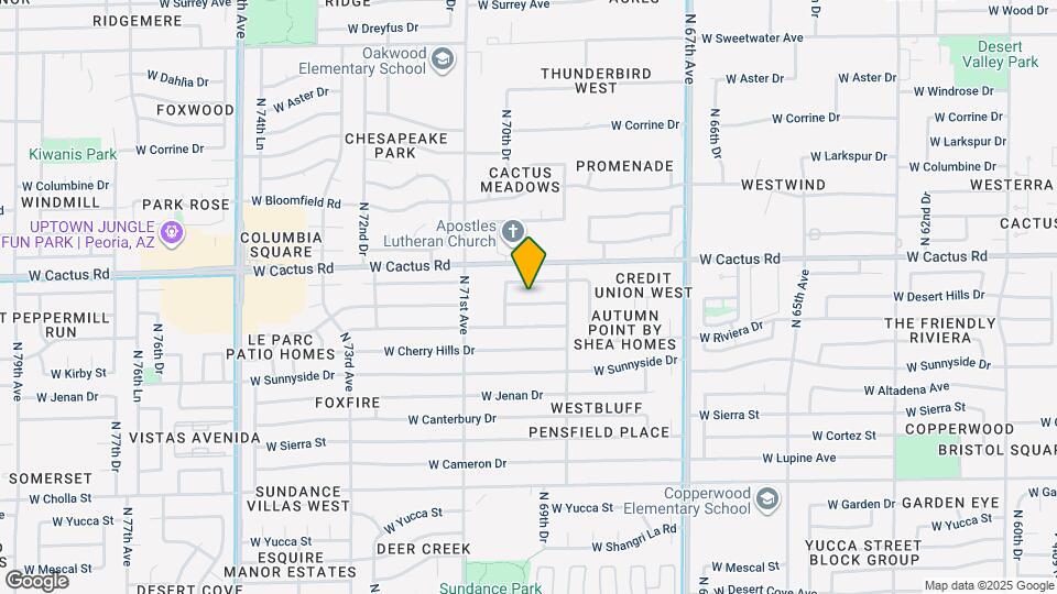 6932-6932 W Paradise Dr Map and Location Details