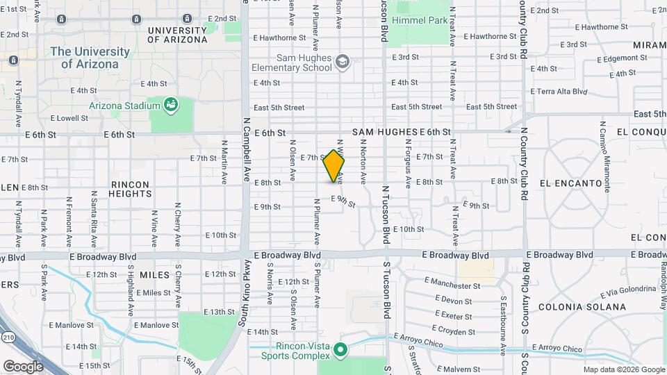 2242 E 8th St Map and Location Details