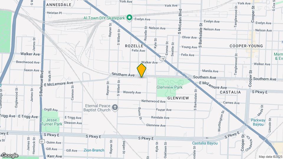 1657 Southern Ave Map and Location Details