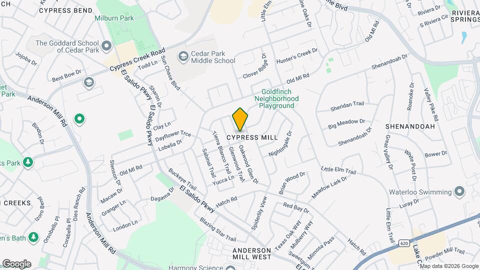 2616 Oakwood Glen Dr Map and Location Details